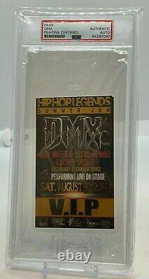 8/9/14 DMX Signed Ticket Stub Authentic Autograph AUTO 8/9 2014 VIP Pass RARE