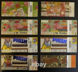 8 PHISH Ticket Stub Lot 2011-2017 MSG Baker's Dozen Charleston PTBM Concert