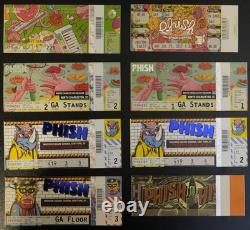 8 PHISH Ticket Stub Lot 2011-2017 MSG Baker's Dozen Charleston PTBM Concert