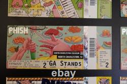 8 PHISH Ticket Stub Lot 2011-2017 MSG Baker's Dozen Charleston PTBM Concert