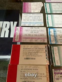 90s Rock Concert Ticket Stubs Lot of 29 Van Halen Kiss Iron Maiden Stryper
