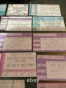 90s Rock Concert Ticket Stubs Lot of 29 Van Halen Kiss Iron Maiden Stryper