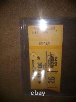 AC/DC 1979 Concert Ticket Stub MEMPHIS TN Dixon-Meyers Hall BON SCOTT