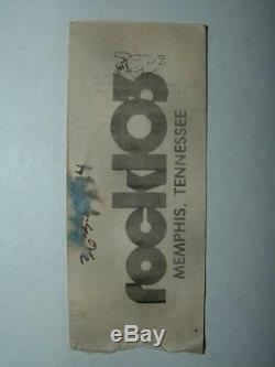 AC/DC 1979 Concert Ticket Stub MEMPHIS TN Dixon-Meyers Hall BON SCOTT Mega Rare