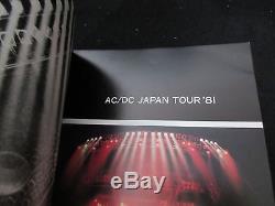AC/DC 1981 Japan Tour Book with Ticket Stub Concert Program Angus Young Metal