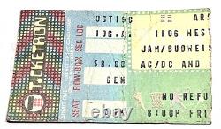 AC/DC Highway To Hell Concert Ticket Stub October 19, 1979 Aragon Chicago RARE