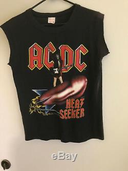 AC/DC Vintage World Tour HEAT SEEKER 88 T-shirt WithTICKET STUBS FROM CONCERT