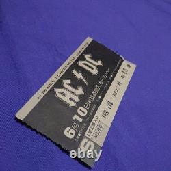 AC/DC ticket stub 1982 Japan Tour Concert
