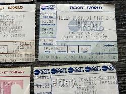 AEROSMITH Ticket Stub 11pc Lot 1982 1984 1985 1986 1987 1994 2007 2012 MICHIGAN