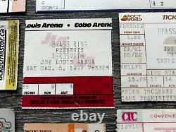 AEROSMITH Ticket Stub 11pc Lot 1982 1984 1985 1986 1987 1994 2007 2012 MICHIGAN