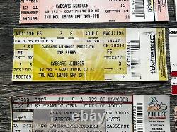 AEROSMITH Ticket Stub 11pc Lot 1982 1984 1985 1986 1987 1994 2007 2012 MICHIGAN