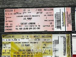 AEROSMITH Ticket Stub 11pc Lot 1982 1984 1985 1986 1987 1994 2007 2012 MICHIGAN