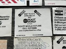 AEROSMITH Ticket Stub 11pc Lot 1982 1984 1985 1986 1987 1994 2007 2012 MICHIGAN