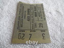 ALICE COOPER 1971 Original CONCERT TICKET STUB Cleveland EX+