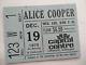 Alice Cooper Original 1973 Concert Ticket Stub Ex+