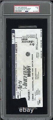 AMY WINEHOUSE FINAL CONCERT TICKET STUB 2011? LAST CONCERT With MOBY 6/18 POP3 PSA