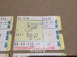 AUTHENTIC Elvis Presley 1971 Original Concert Ticket Stubs Cincinnati Ohio RARE