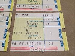 AUTHENTIC Elvis Presley 1971 Original Music Concert TICKET Stubs Cincinnati Ohio