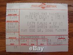 Authentic Rare Vintage Public Enemy Ice T Eazy E Nwa Epmd Concert Ticket Stub