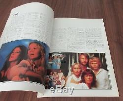 Abba JAPAN 1980 tour book + ORIGINAL concert OSAKA gig ticket stub + PROMO FLYER