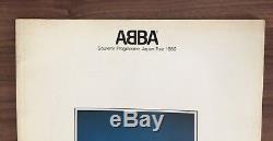 Abba JAPAN 1980 tour book + ORIGINAL concert OSAKA gig ticket stub + PROMO FLYER