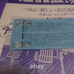 Aerosmith first Japan concert ticket stub & pamphlet 1977