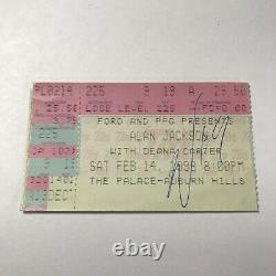 Alan Jackson Deana Carter Palace At Auburn Hills Concert Ticket Stub Vtg 1998