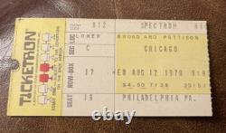 Allman Brothers/chicago Rare Concert Ticket Stub Philadelphia, Pa 08/12/1970