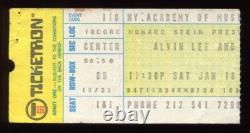 Alvin Lee/Gentle Giant 1975 Concert Ticket Stub Academy of Music Ten Years After
