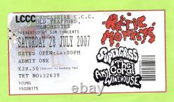 Amy Winehouse, Arctic Monkeys 2007 Concert Ticket Stub, Manchester, England