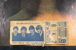 August 15, 1965 The Beatles Shea Stadium Concert Ticket Stub & Program