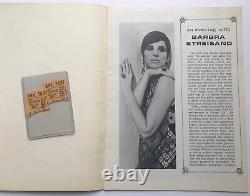 Authentic 1967 Barbra Streisand HOLLYWOOD BOWL CONCERT Program & TICKET STUBS