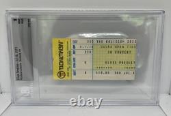 Authentic Elvis Presley Concert Ticket Stub with Full Name Graded 9 MT Beckett