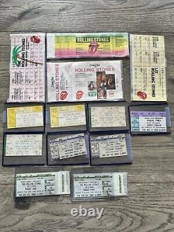 Authentic Rolling Stones Concert Tickets / Stubs Lot Of 13