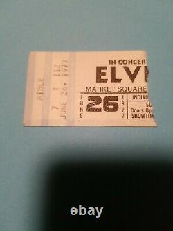 Authentic Ticket Stub Elvis Presley's Last Concert Indianapolis Indiana 6/26/77