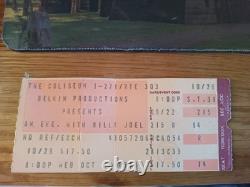 Autographed 1986 Signed Billy Joel Concert Ticket Stub Richfield OH