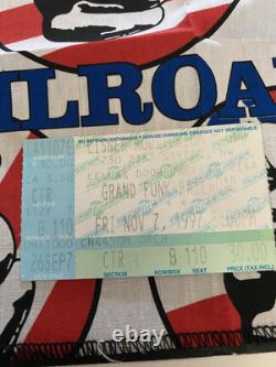 Autographed Bandanna Of Grand Funk Railroad And Concert Ticket Stub 1997 In DC