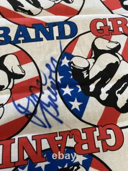 Autographed Bandanna Of Grand Funk Railroad And Concert Ticket Stub 1997 In DC
