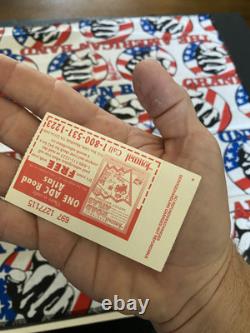 Autographed Bandanna Of Grand Funk Railroad And Concert Ticket Stub 1997 In DC