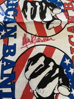 Autographed Bandanna Of Grand Funk Railroad And Concert Ticket Stub 1997 In DC