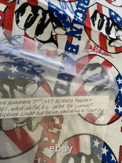 Autographed Bandanna Of Grand Funk Railroad And Concert Ticket Stub 1997 In DC