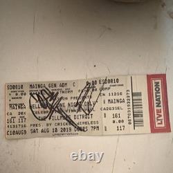 Autographed chad grey Concert Ticket Stub Hellyea Fillmore Detroit 2019