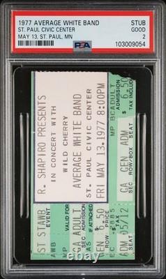 Average White Band Concert Ticket Stub PSA Saint Paul Civic Center MN 5/13/1977