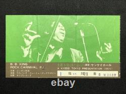 B. B. King (Live In Japan Taping) Sankei Hall Concert Ticket Stub Mar 6 1971 BB