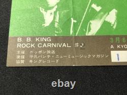 B. B. King (Live In Japan Taping) Sankei Hall Concert Ticket Stub Mar 6 1971 BB