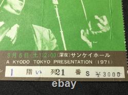 B. B. King (Live In Japan Taping) Sankei Hall Concert Ticket Stub Mar 6 1971 BB