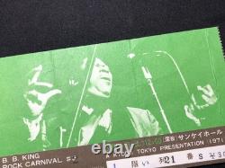 B. B. King (Live In Japan Taping) Sankei Hall Concert Ticket Stub Mar 6 1971 BB