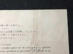B. B. King (Live In Japan Taping) Sankei Hall Concert Ticket Stub Mar 6 1971 BB
