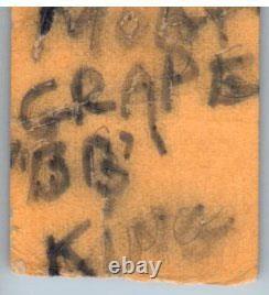 B. B. King Moby Grape Concert Ticket Stub June 18 1971 Fillmore East New York NY