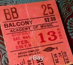 BEACH BOYS! 1965NYC ACADEMY OF MUSIC CONCERT TICKET STUB